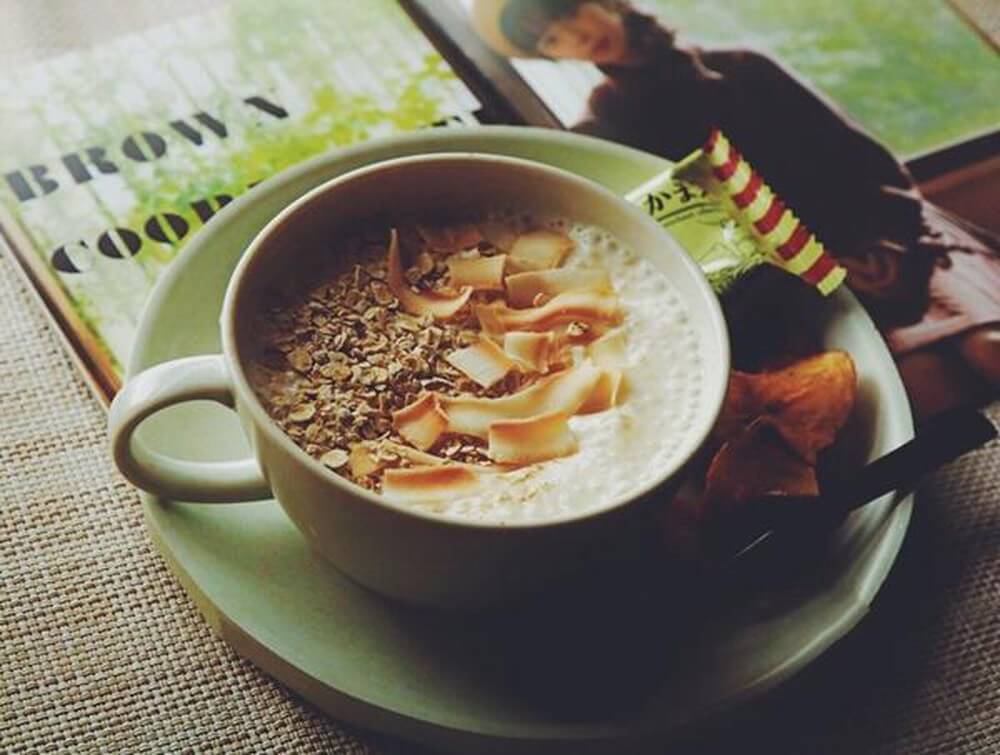 Cà phê sữa chuối